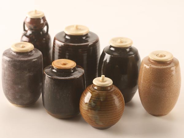 信楽焼 水指 奥田英山 鳥帽子箱水指 共箱 菱形 菱水指 茶道具 k3583