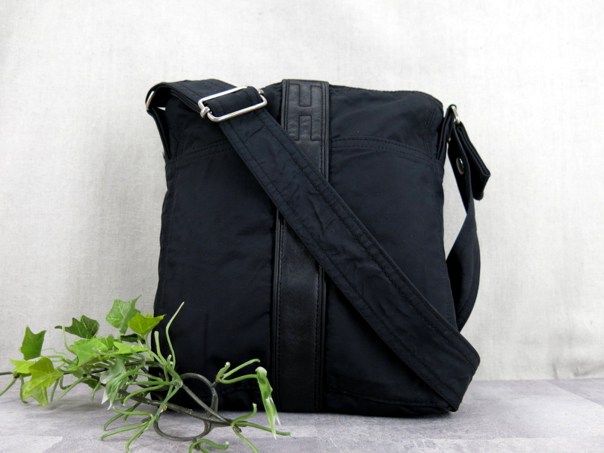 エルメス HERMES ショルダーバッグ アカプルコバサス ナイロン×レザー