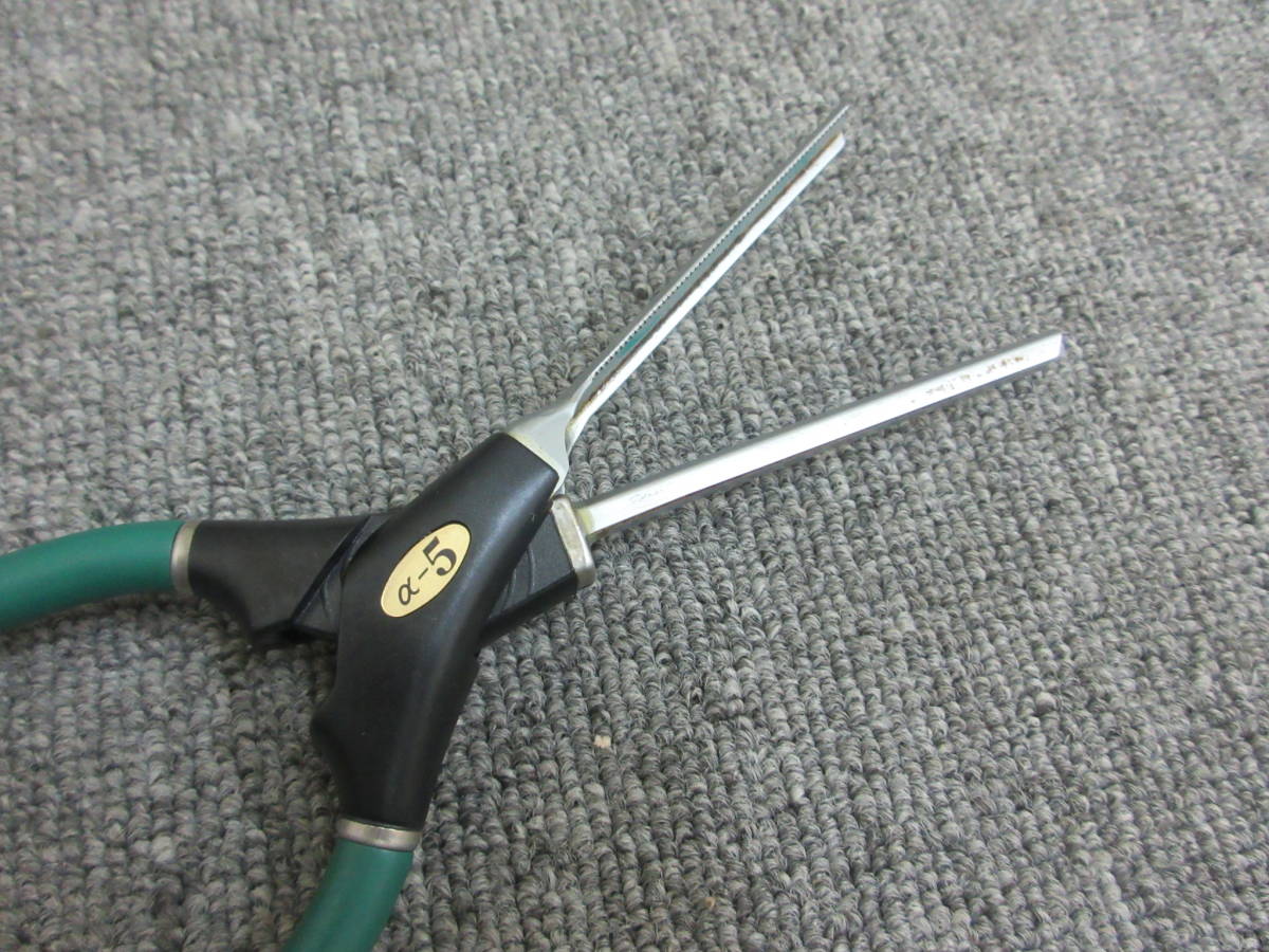 S【8-16】◎6 理容道具 LENZ レンツ システムアイロン 五角 α-5 加熱OK