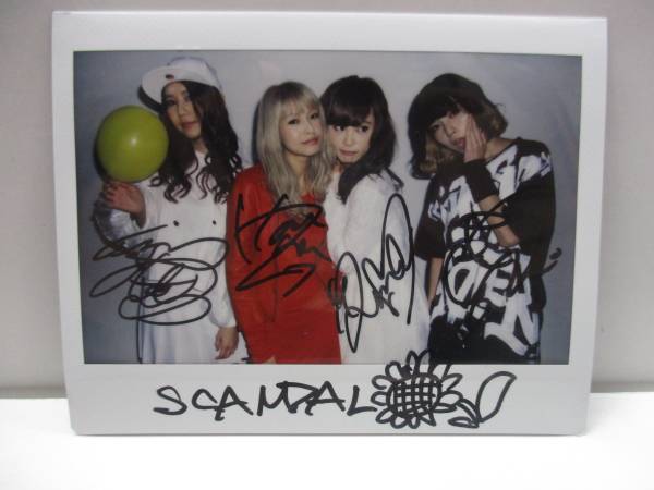 SCANDAL 直筆サイン入りポラ(チェキ) SCANDAL サイン入りチェキ写真
