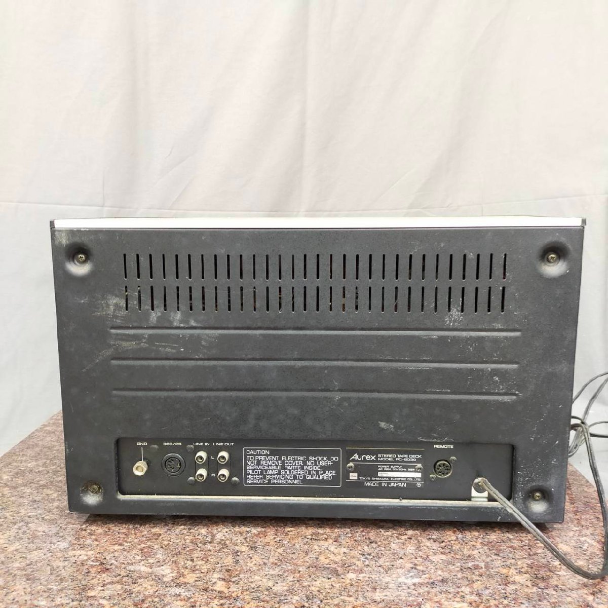 P532☆【ジャンク】Aurex オーレックス PC-6030 カセットデッキ(一般