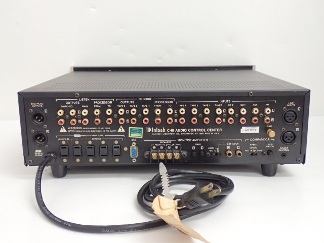 高額買取実施中!!】McIntosh コントロールアンプ C40