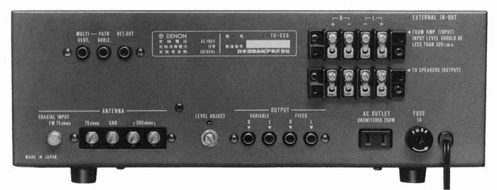 DENON TU-355の仕様 デノン/デンオン