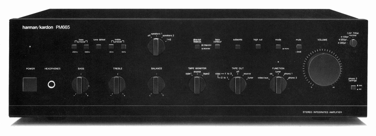 harman/kardon PM665の仕様 ハーマンカードン