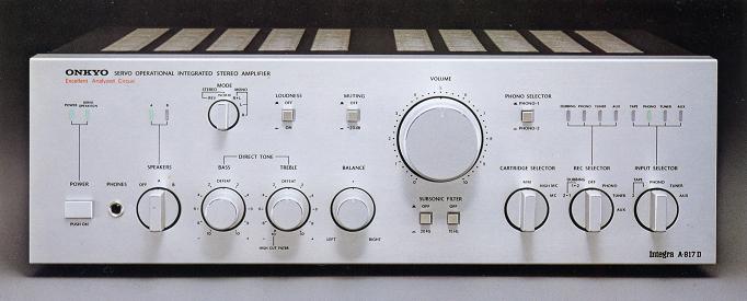 ONKYO Integra A-817Dの仕様 オンキヨー/オンキョー