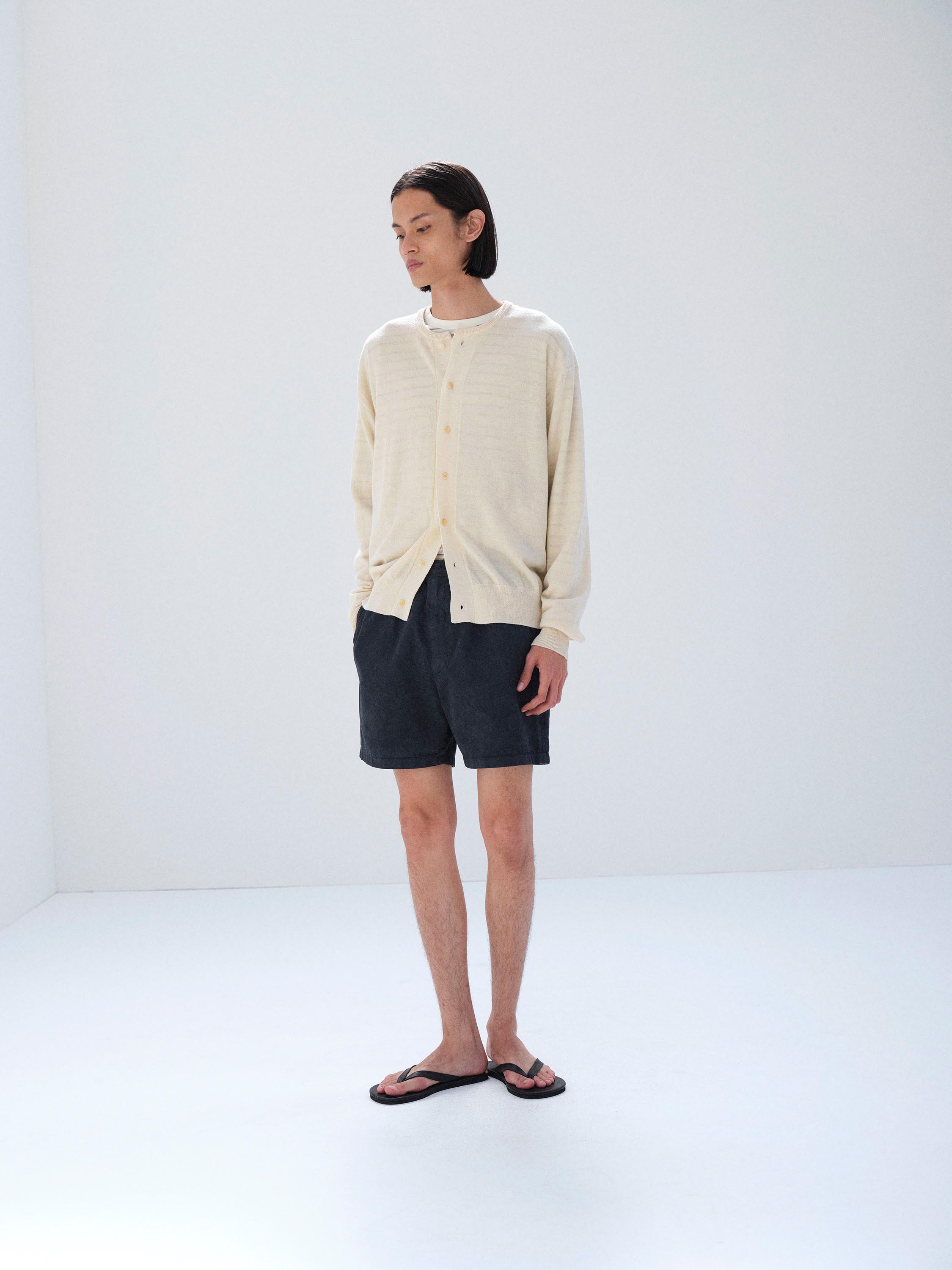 CASHMERE HARD TWIST KNIT CARDIGAN - AURALEE Official Website