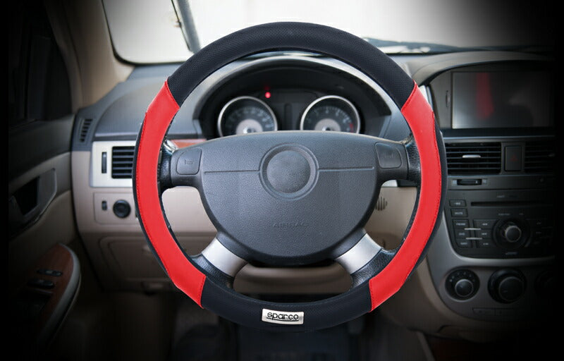 スパルココルサ ステアリングカバー S レッド SPC1113RSJ_S