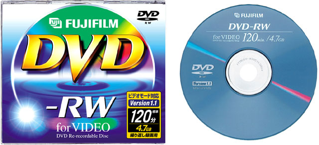 富士フイルム、「DVD-RW Ver1.1」メディアなど録画用ディスク3種