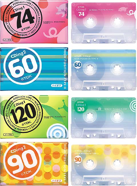 TDK、デザインを一新したカセットテープ「ニューCDing」を発売