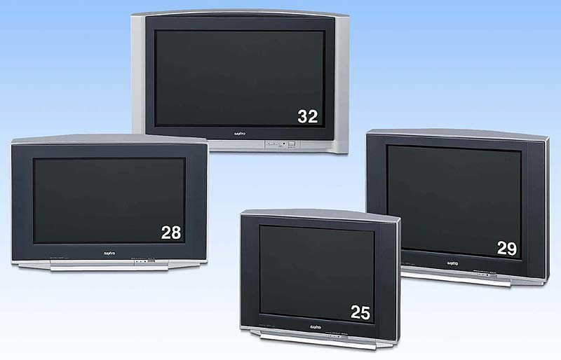 三洋、地上デジタルチューナ搭載のブラウン管テレビ4機種