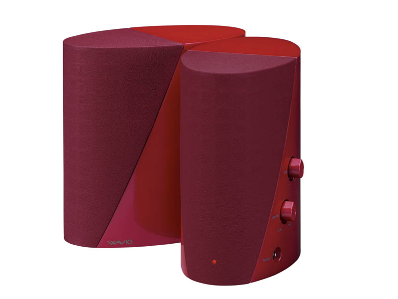 オンキヨー、θの形状をしたアンプ内蔵型スピーカー