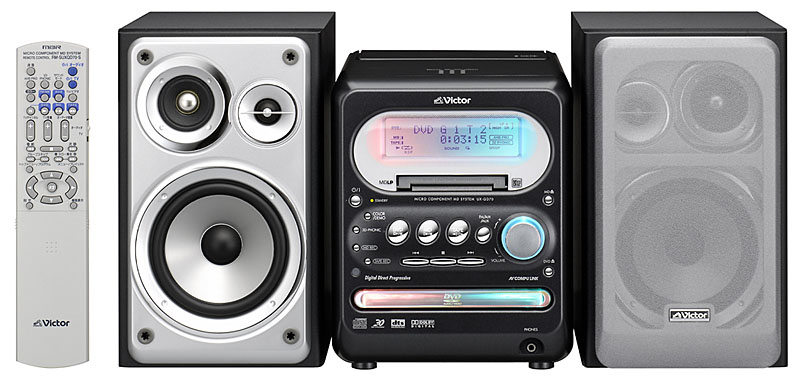 ビクター、DVDビデオ/オーディオ対応のマイクロコンポ
