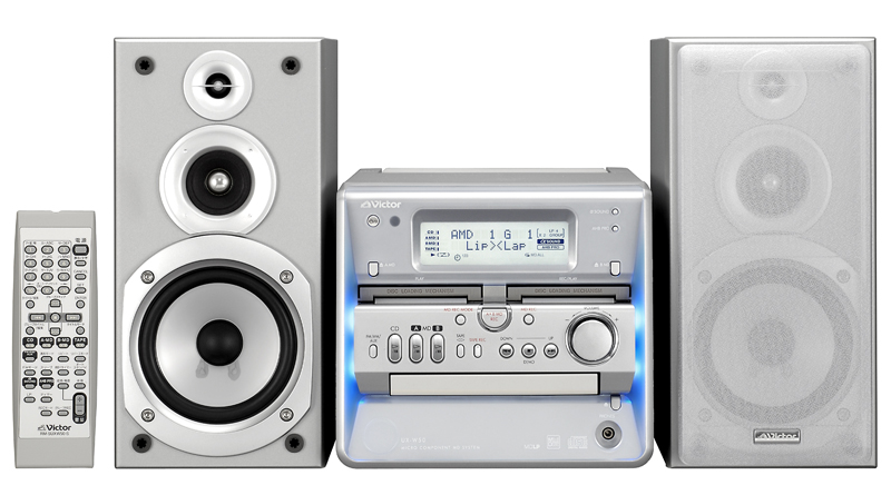 ビクター、ダブルMDデッキ採用のミニコンポ