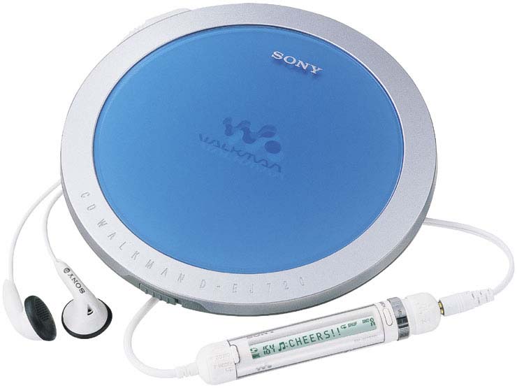 ソニー、ガム型充電池1本で動くCDウォークマン