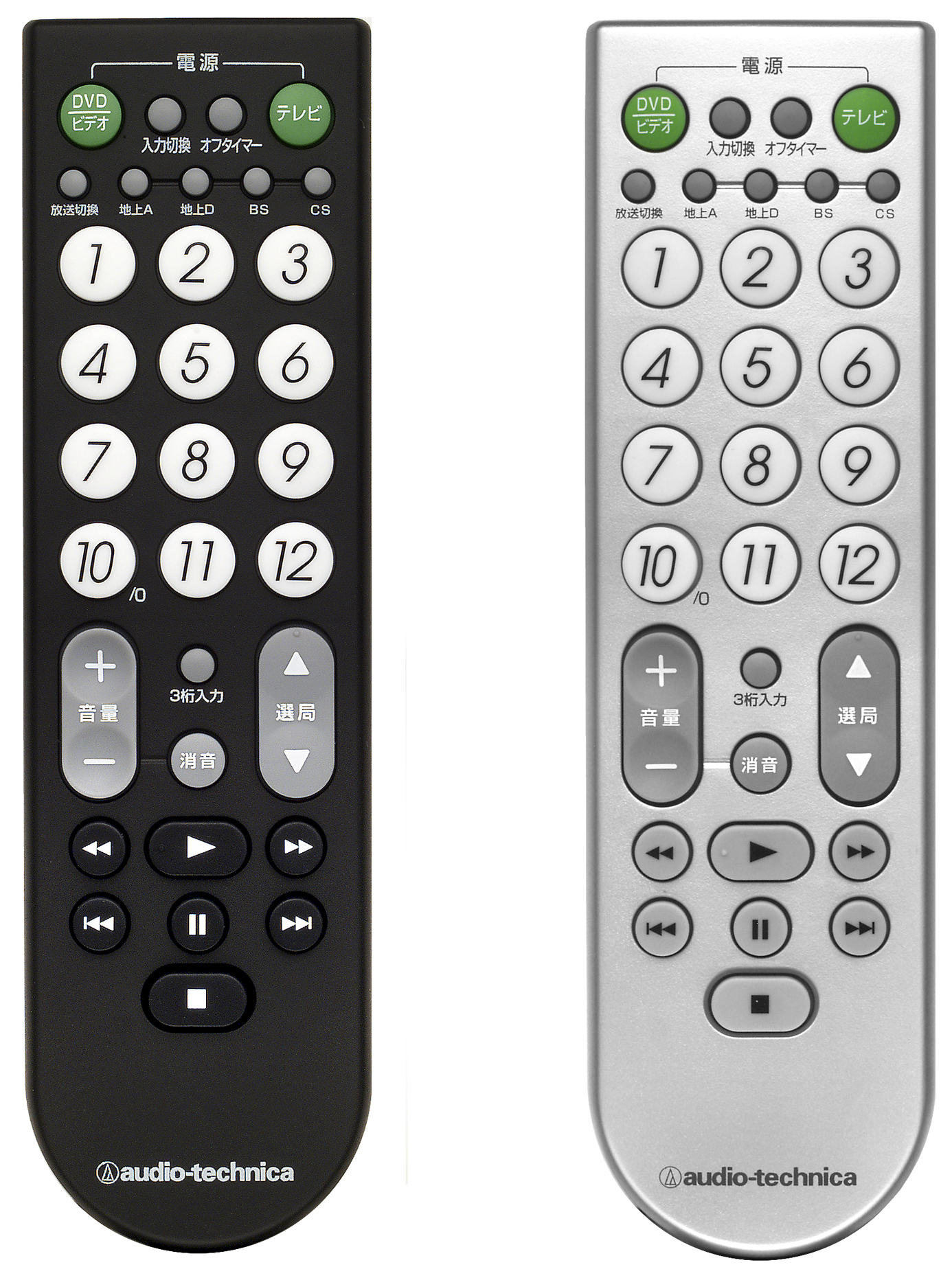 オーディオテクニカ、デジタルTV対応リモコン2製品