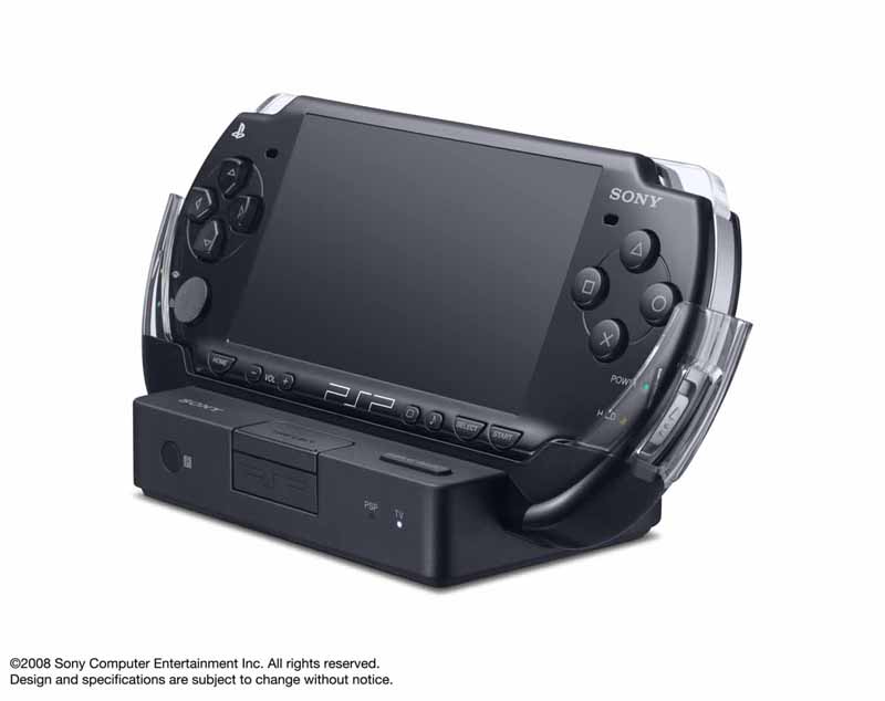 SCE、PSP-2000用の動画視聴向けリモコン付きクレードル