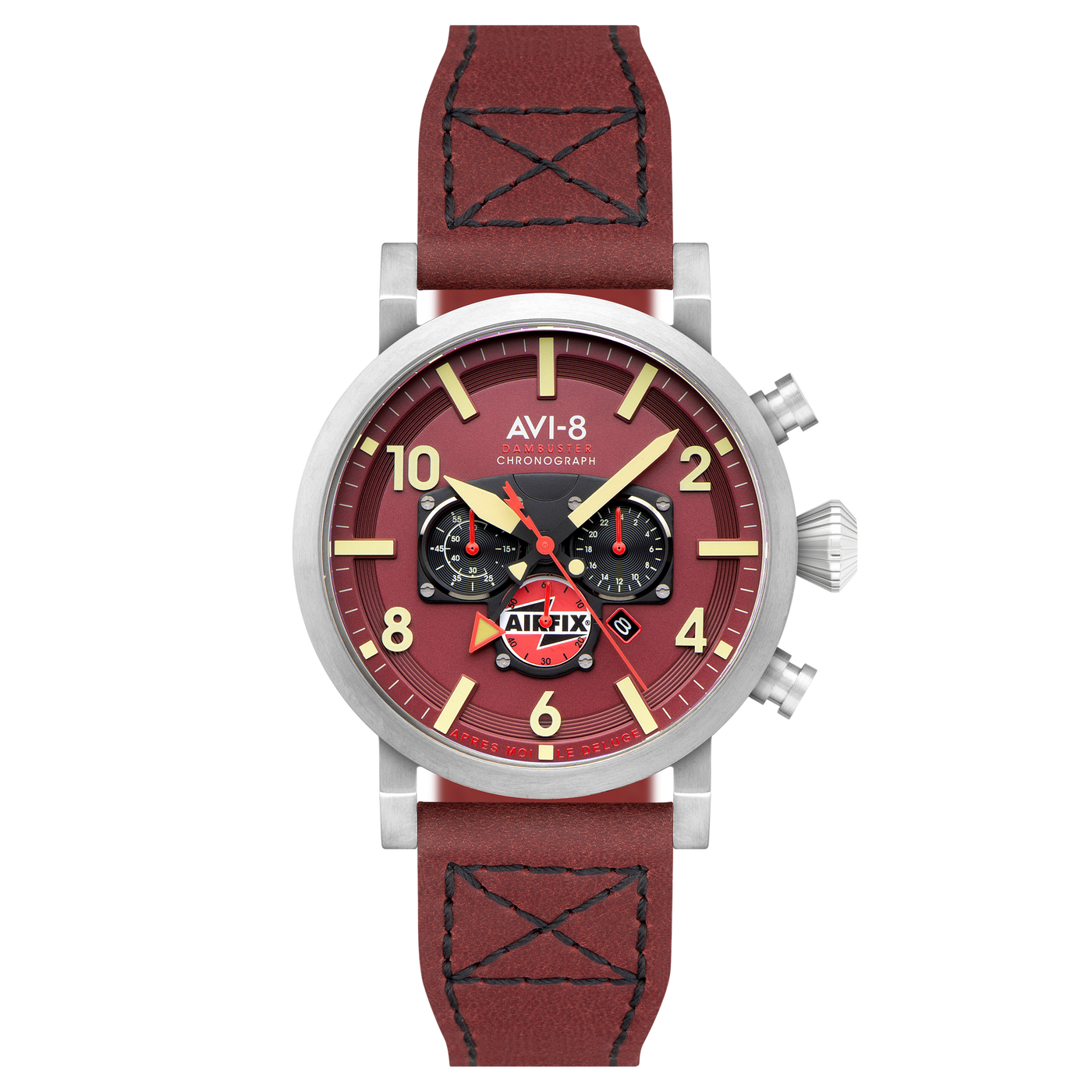 Hazard Red | Dambuster Gibson Dual Time Chronograph Airfix Edition