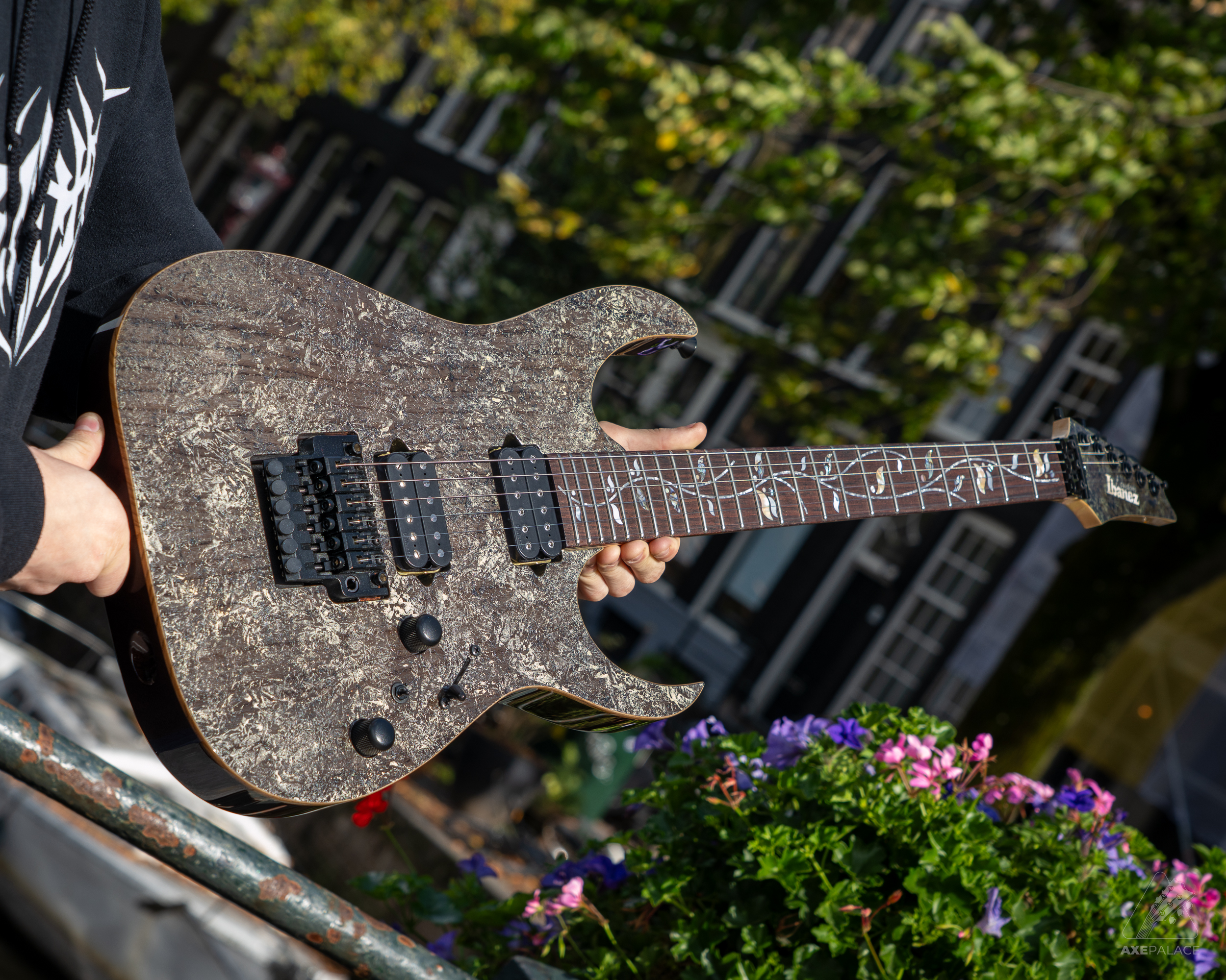 Ibanez J-Custom RG8620AH Axe Palace Limited Run - Black Quartz