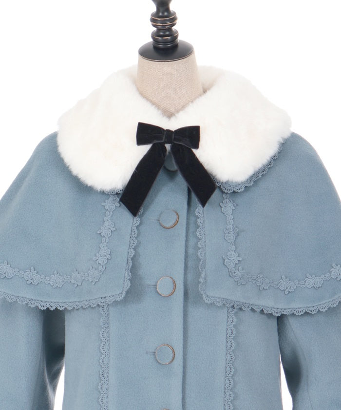 Short Coat with Cape (Made to Order) – axes femme from JAPAN