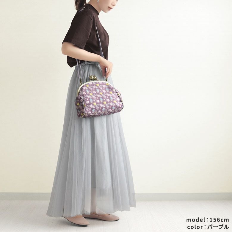 在庫商品】大玉がま口ポシェット【シャイニースター】 | がま口の専門