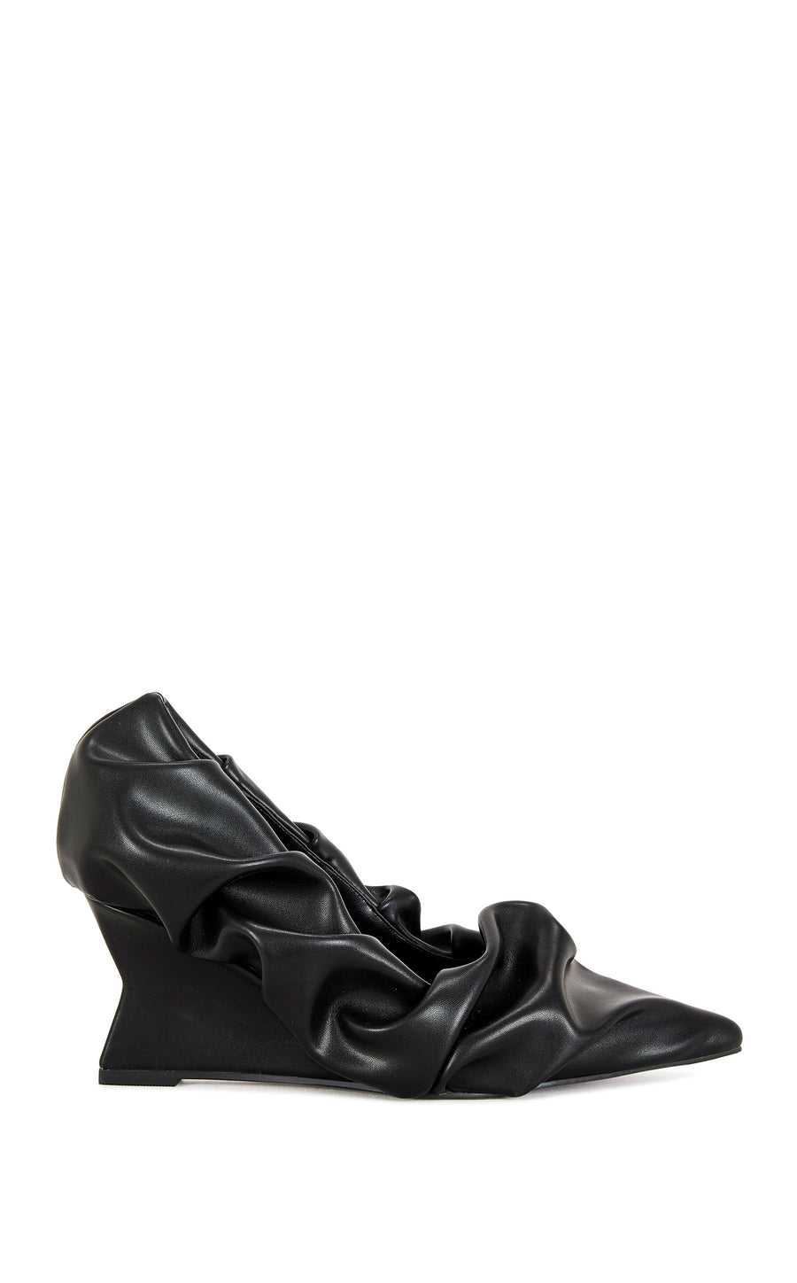 AICHA-BLACK WEDGE PUMP | AZALEA WANG