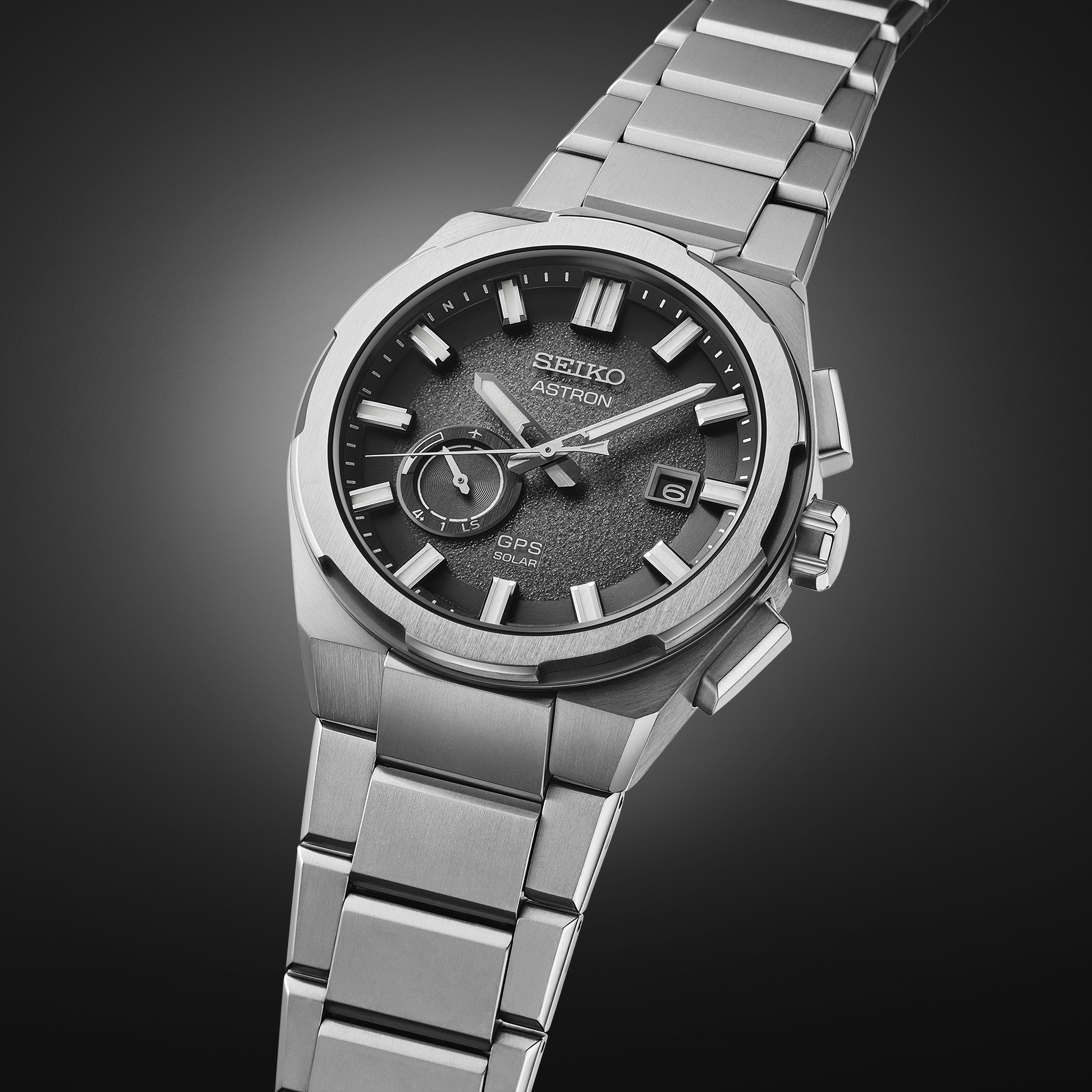 Seiko Astron SSJ025 GPS Solar Graphite Gray Dial Titanium