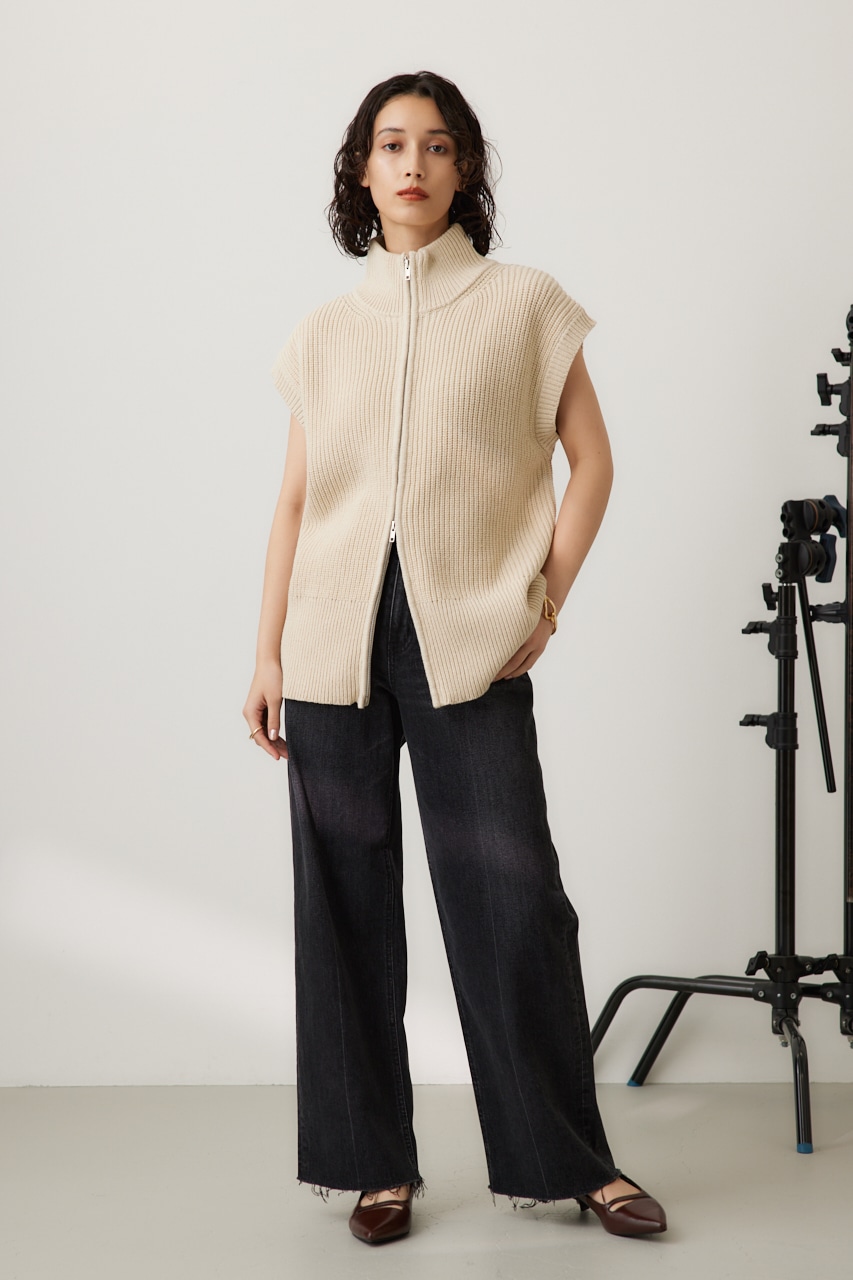 crie conforto】ダブルジップニットベスト｜WOMEN｜254HAT70-060I