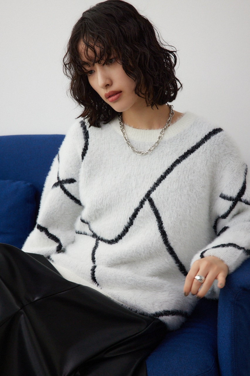 ニュアンスライン柄ニット｜WOMEN｜250HAB70-600I｜AZUL BY MOUSSY