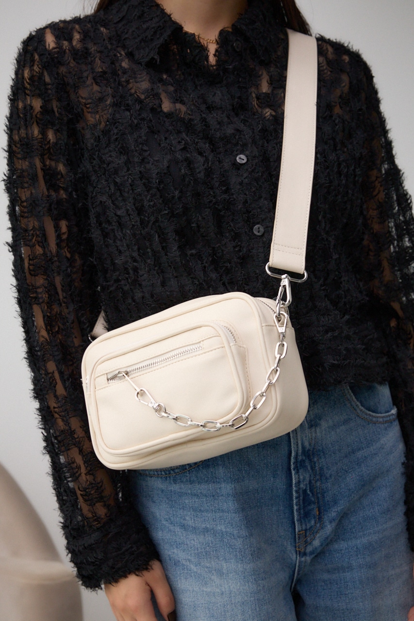 アウトポケットスクエアショルダーバッグ｜WOMEN｜250HAC55-377K｜AZUL