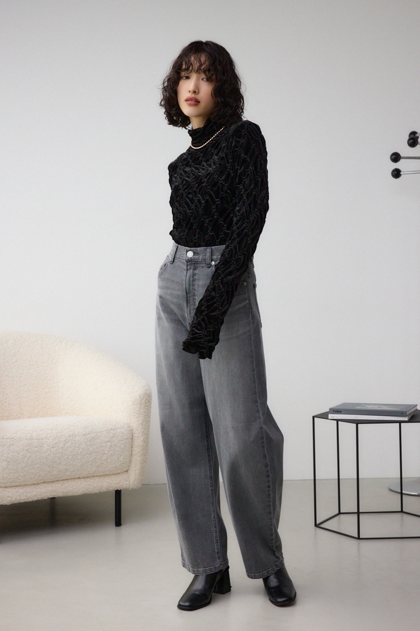 ベロアデザインカットトップス｜WOMEN｜250HAC80-594I｜AZUL BY MOUSSY