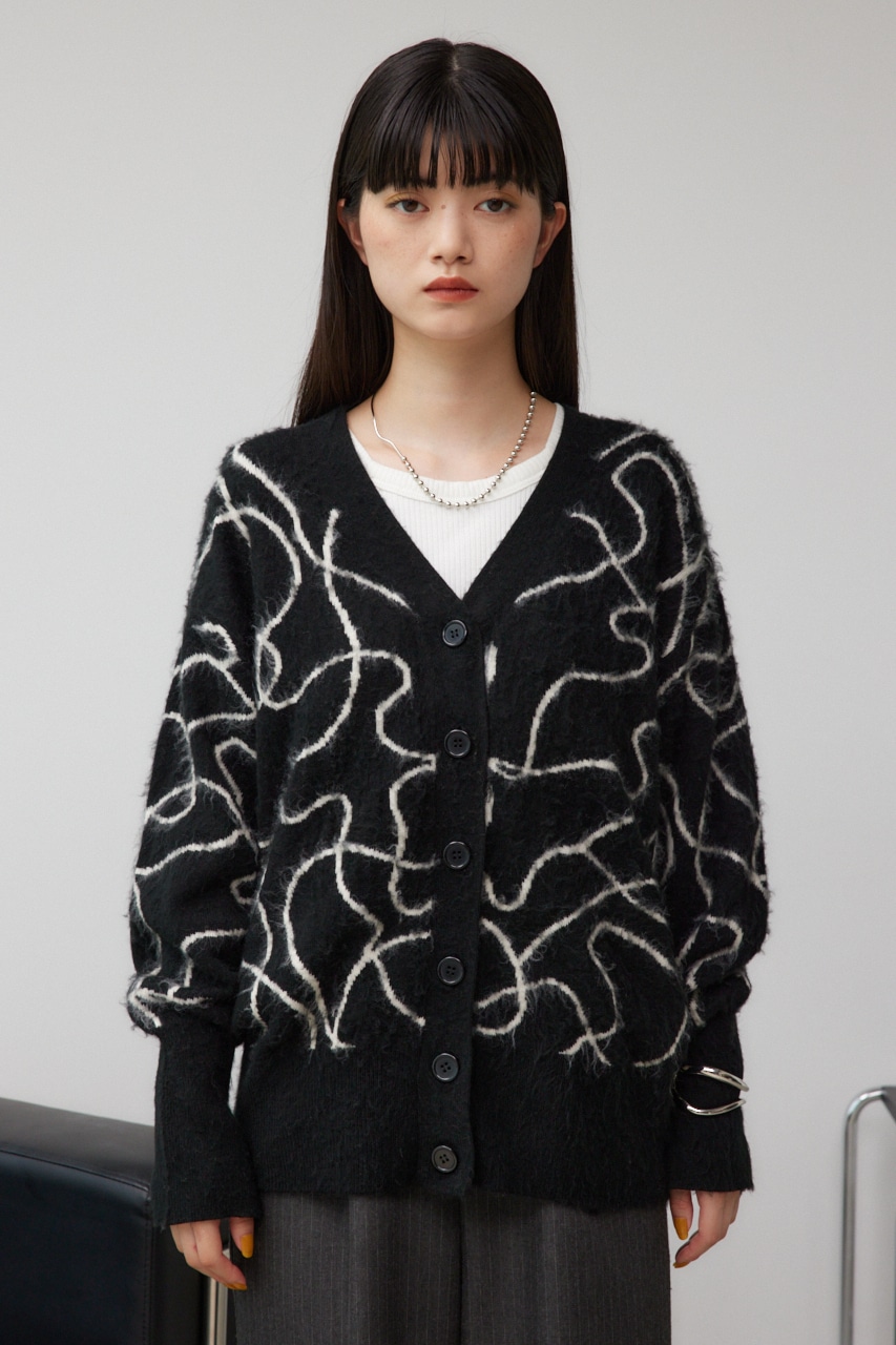 ライン柄ニットカーディガン｜WOMEN｜250HAF70-235G｜AZUL BY MOUSSY