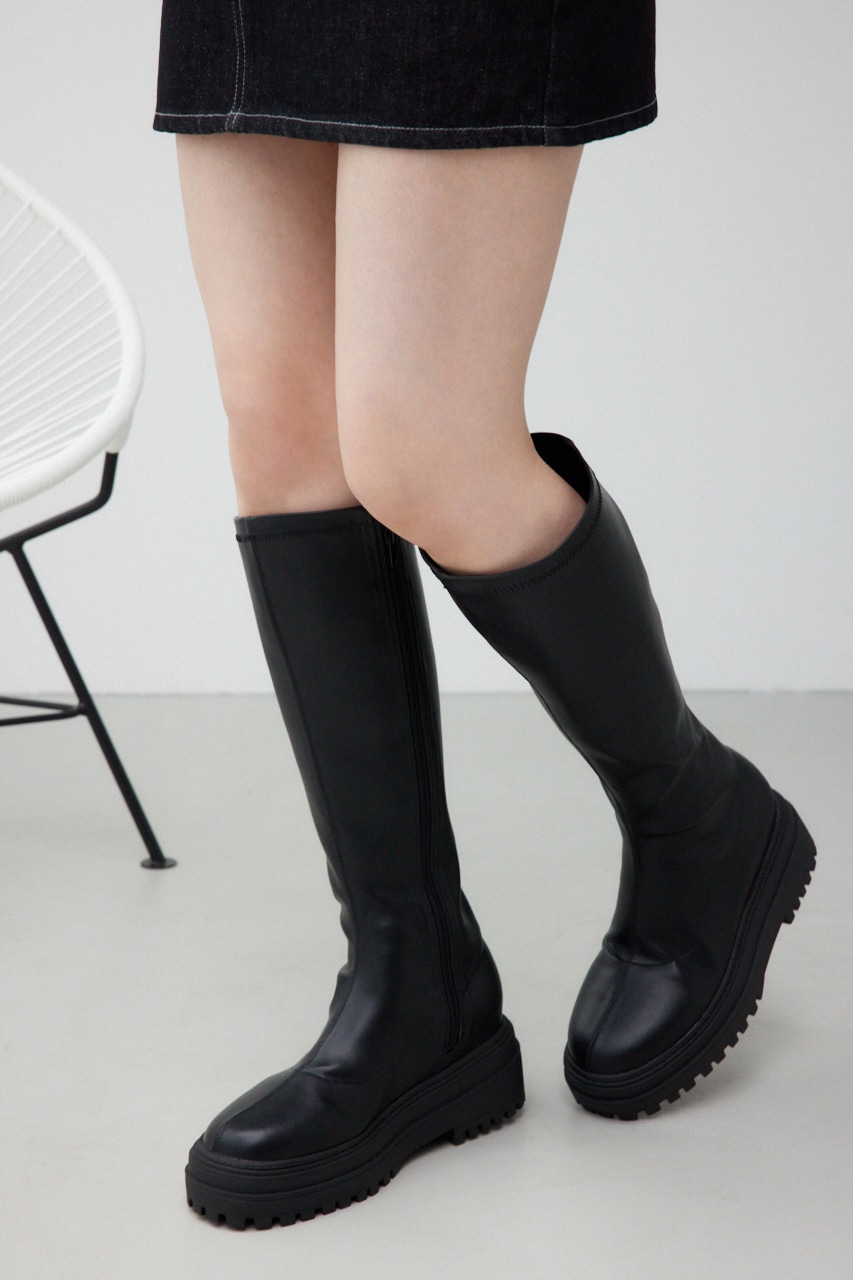 ストレッチ美脚ロングブーツ｜WOMEN｜250HAT55-165G｜AZUL BY MOUSSY