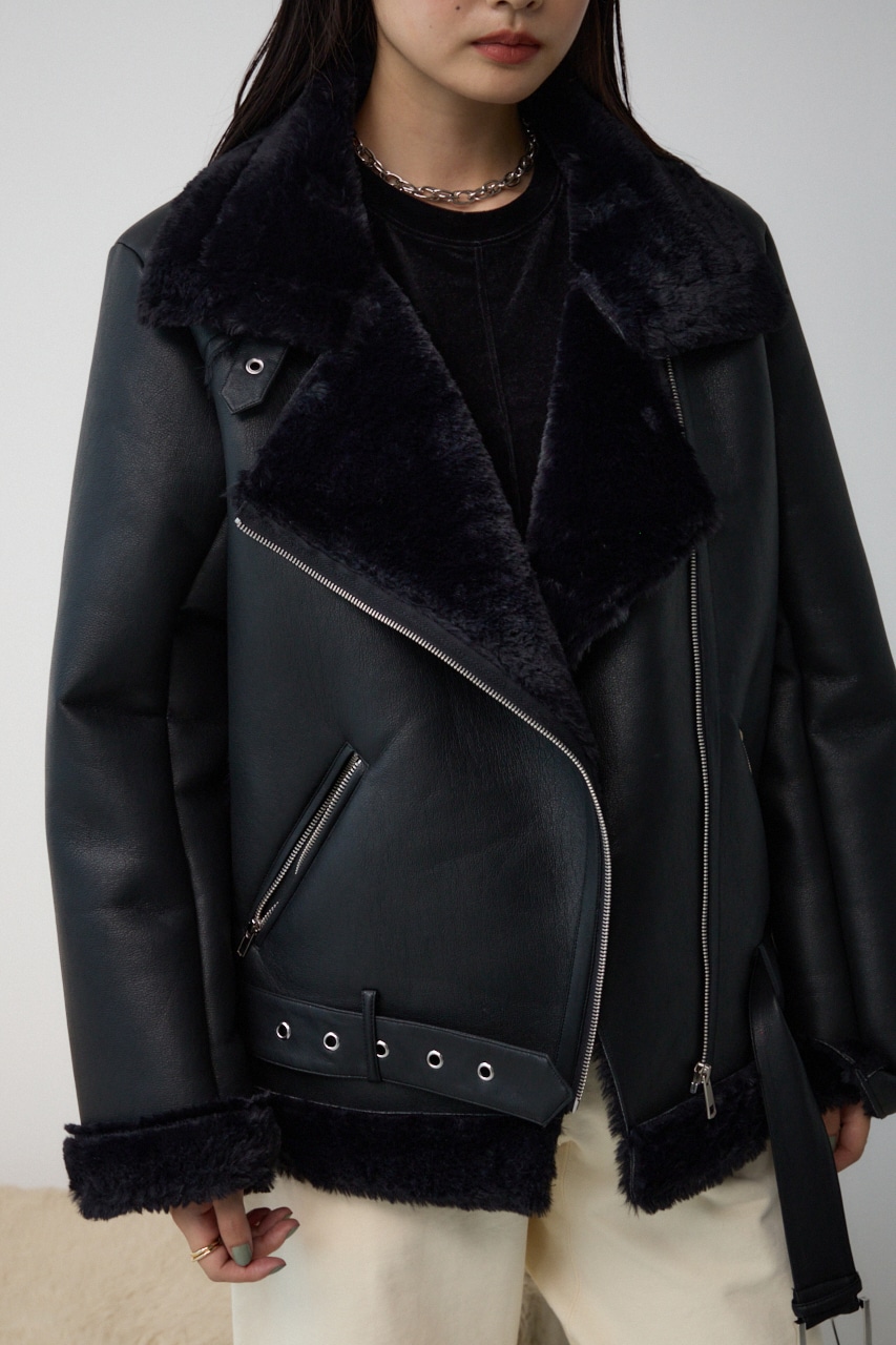 フェイクレザーB-3ブルゾン｜WOMEN｜250HAT30-436I｜AZUL BY MOUSSY