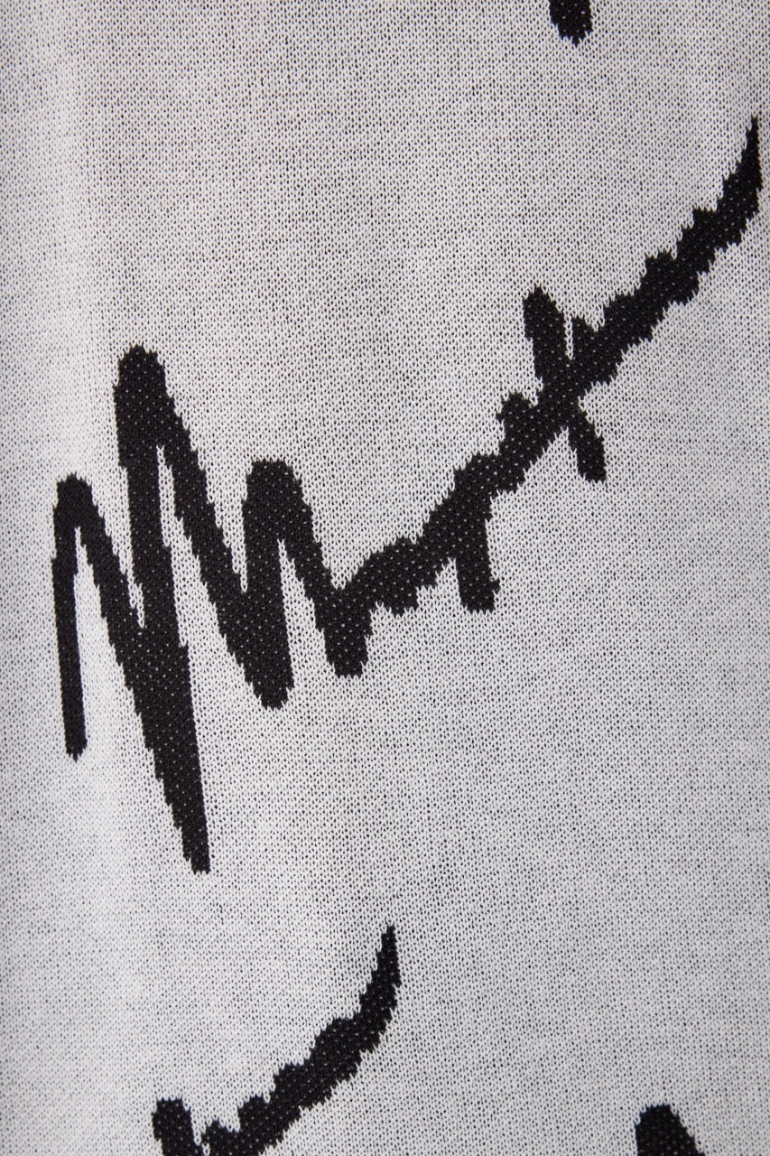 ロゴ総柄7分袖ニット｜MEN｜251HAC70-044G｜AZUL BY MOUSSY（アズール