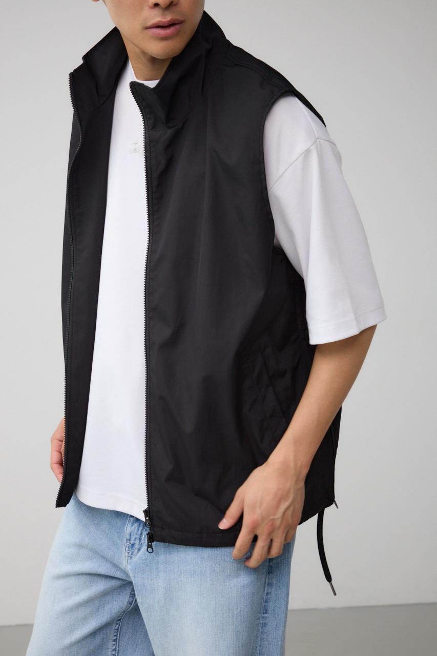 サイドスリットスタンドカラーベスト｜MEN｜251HAT30-059G｜AZUL BY