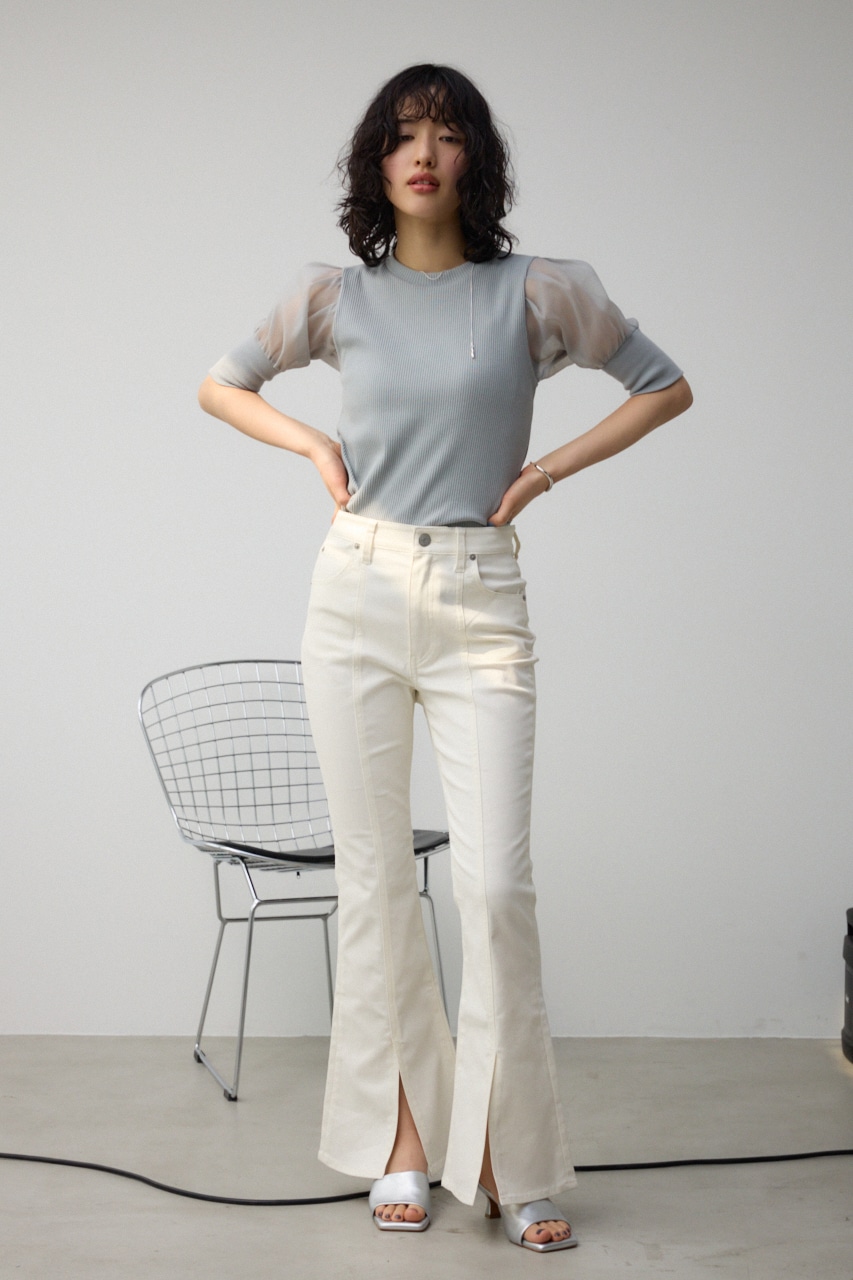 センタースリットカラーフレアパンツ｜WOMEN｜250HSG31-267C｜AZUL BY