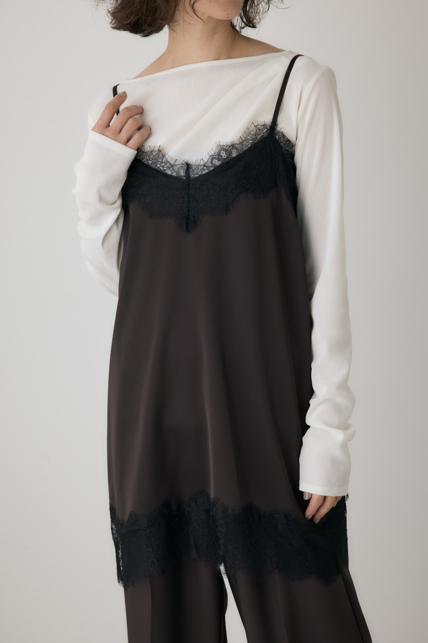 crie conforto】レースフレアサテンキャミ｜WOMEN｜254IAT30-0481