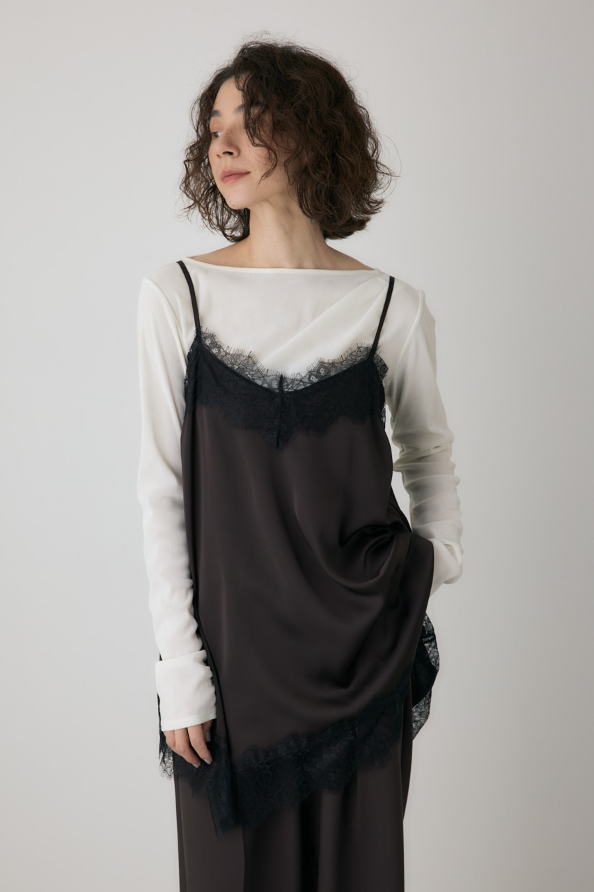 crie conforto】レースフレアサテンキャミ｜WOMEN｜254IAT30-0481