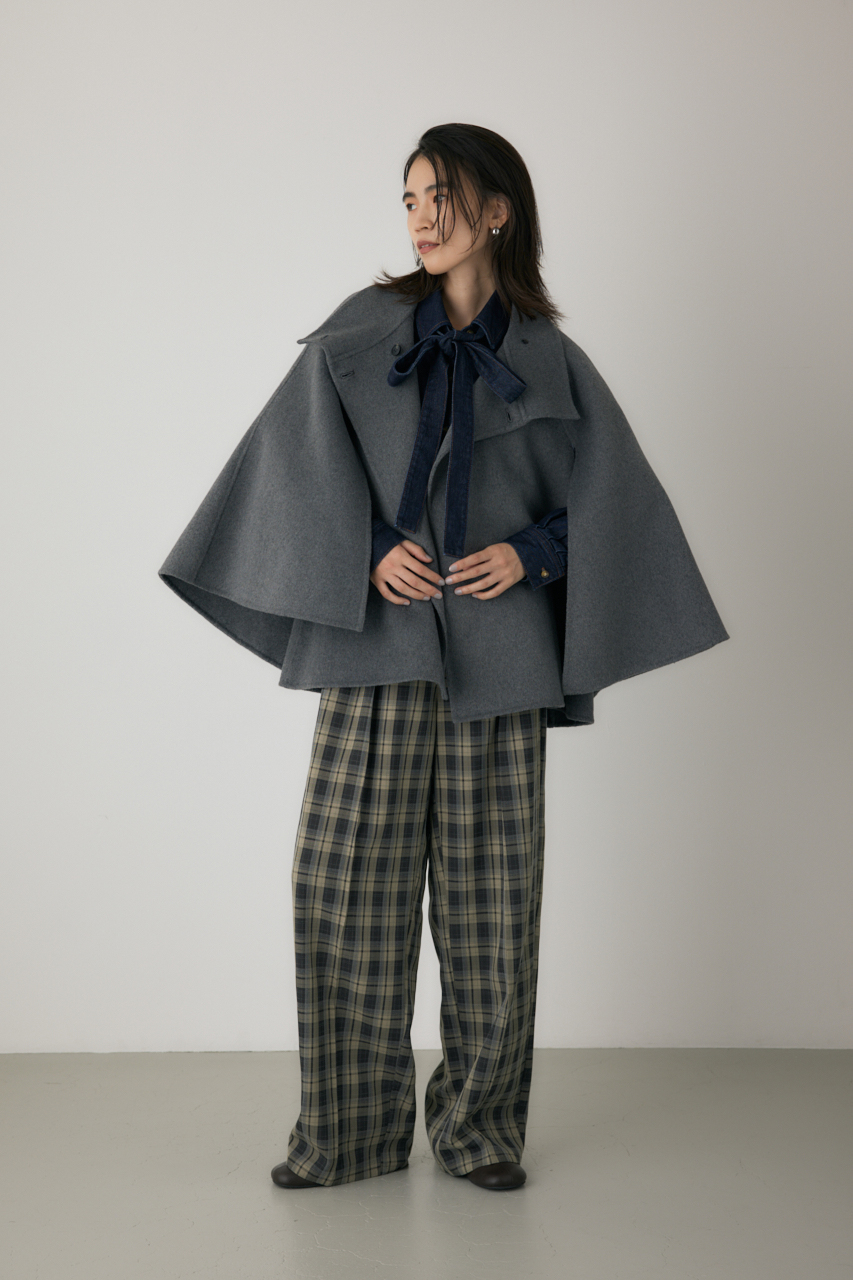 crie conforto】リバーケープコート｜WOMEN｜254IAT30-0531｜AZUL BY