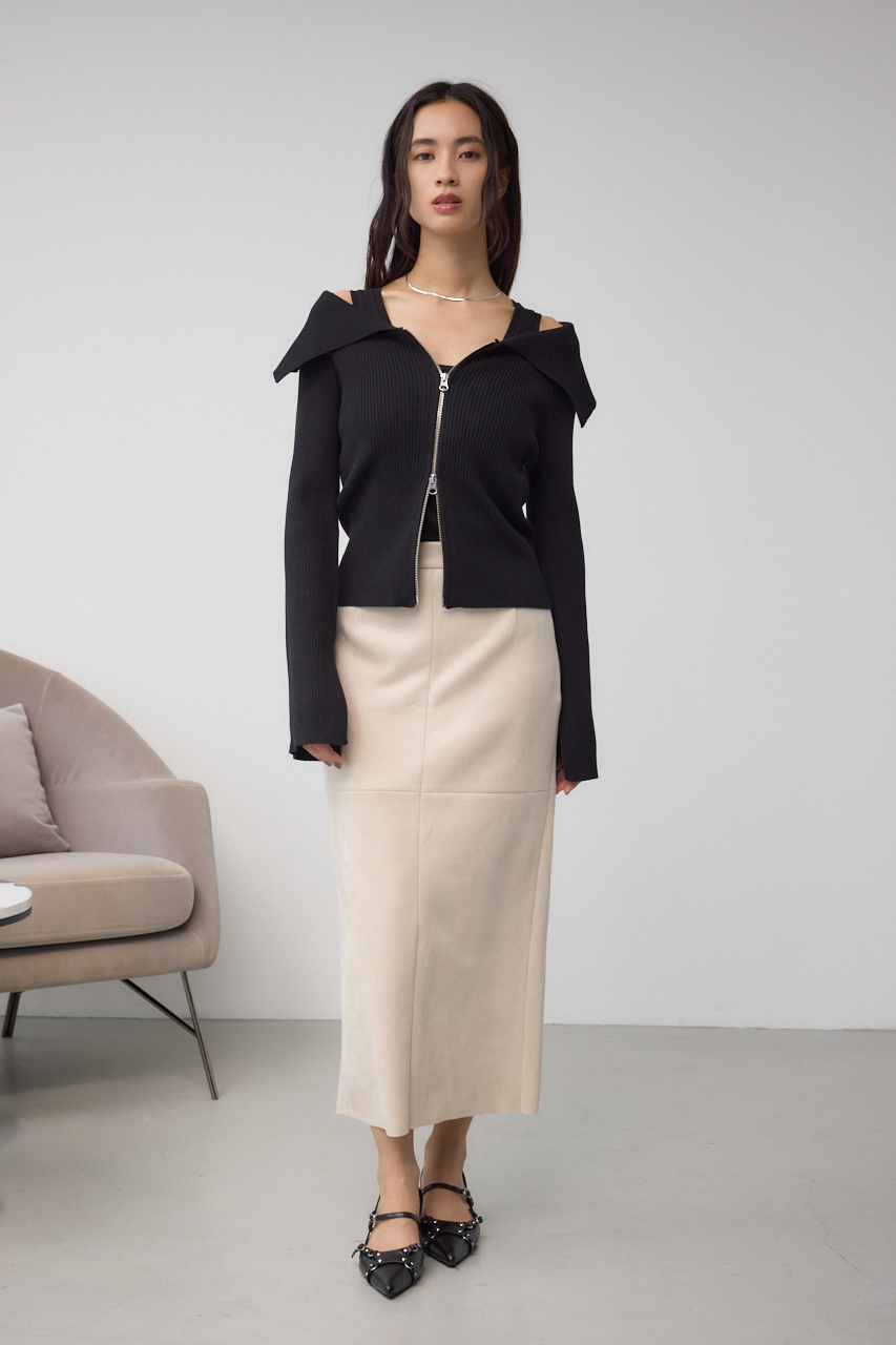 フェイクスエード/フェイクレザータイトスカート｜WOMEN｜250IAC31