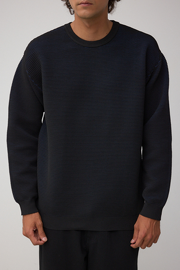 ミックスカラーリップル編みニットトップス｜MEN｜251IAB70-0541｜AZUL
