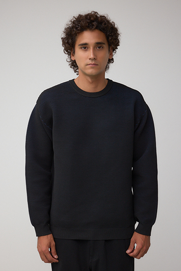 ミックスカラーリップル編みニットトップス｜MEN｜251IAB70-0541｜AZUL