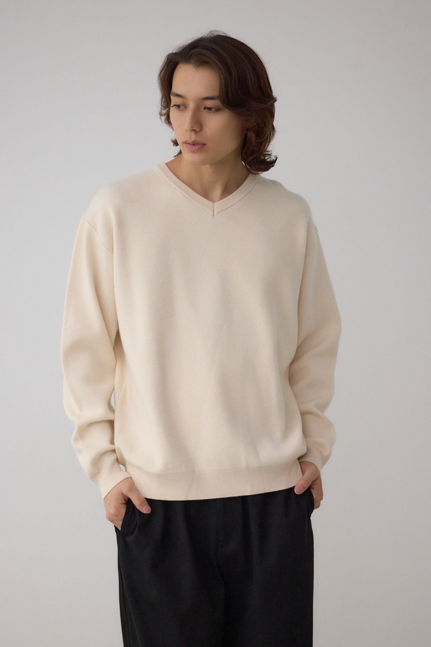 スムースニットVネックトップス｜MEN｜251IAB70-2861｜AZUL BY MOUSSY