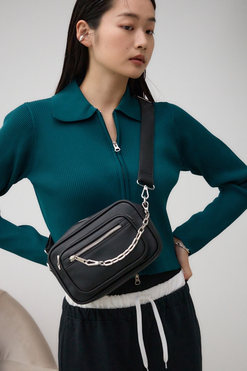 アウトポケットスクエアショルダーバッグ｜WOMEN｜250ISC55-144J｜AZUL