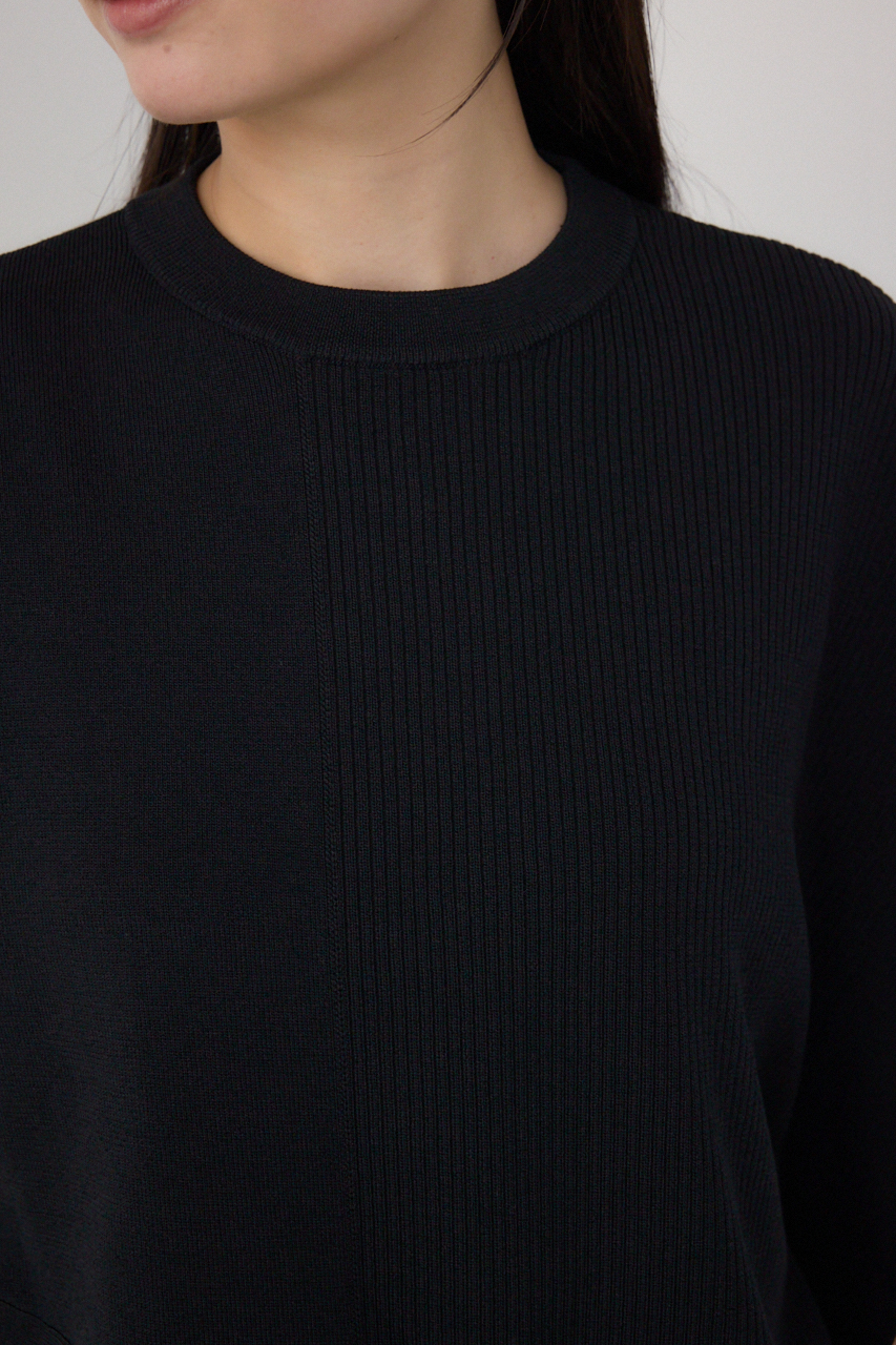 PLUS】ブロッキングアシンメトリーニットベスト｜WOMEN｜250ISP70-199D