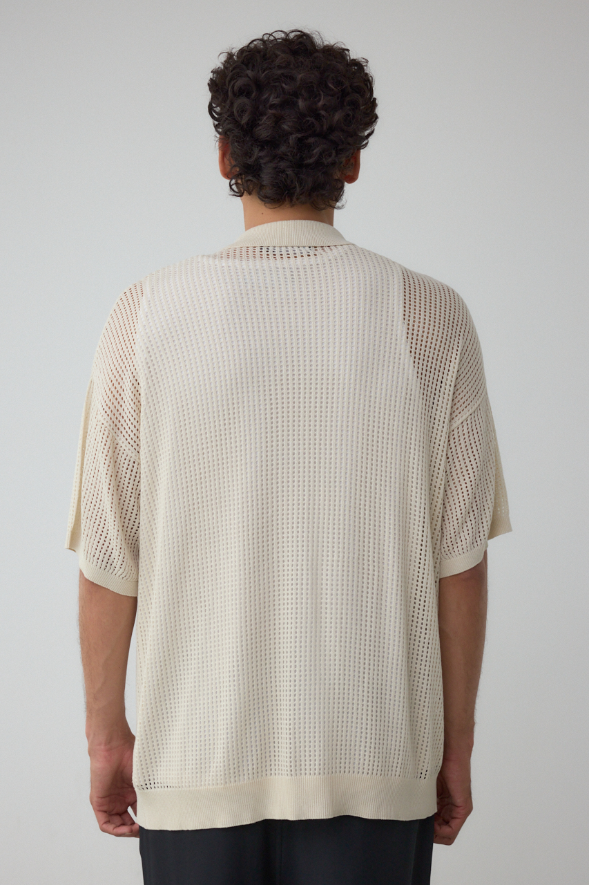 ポロ襟ジップニットトップス｜MEN｜251IST70-303E｜AZUL BY MOUSSY