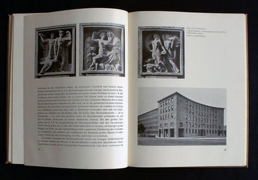 RARE EXCELLENT 1938 PHOTO BOOK ON NAZI ARCHITECTURE AND SCULPTURES