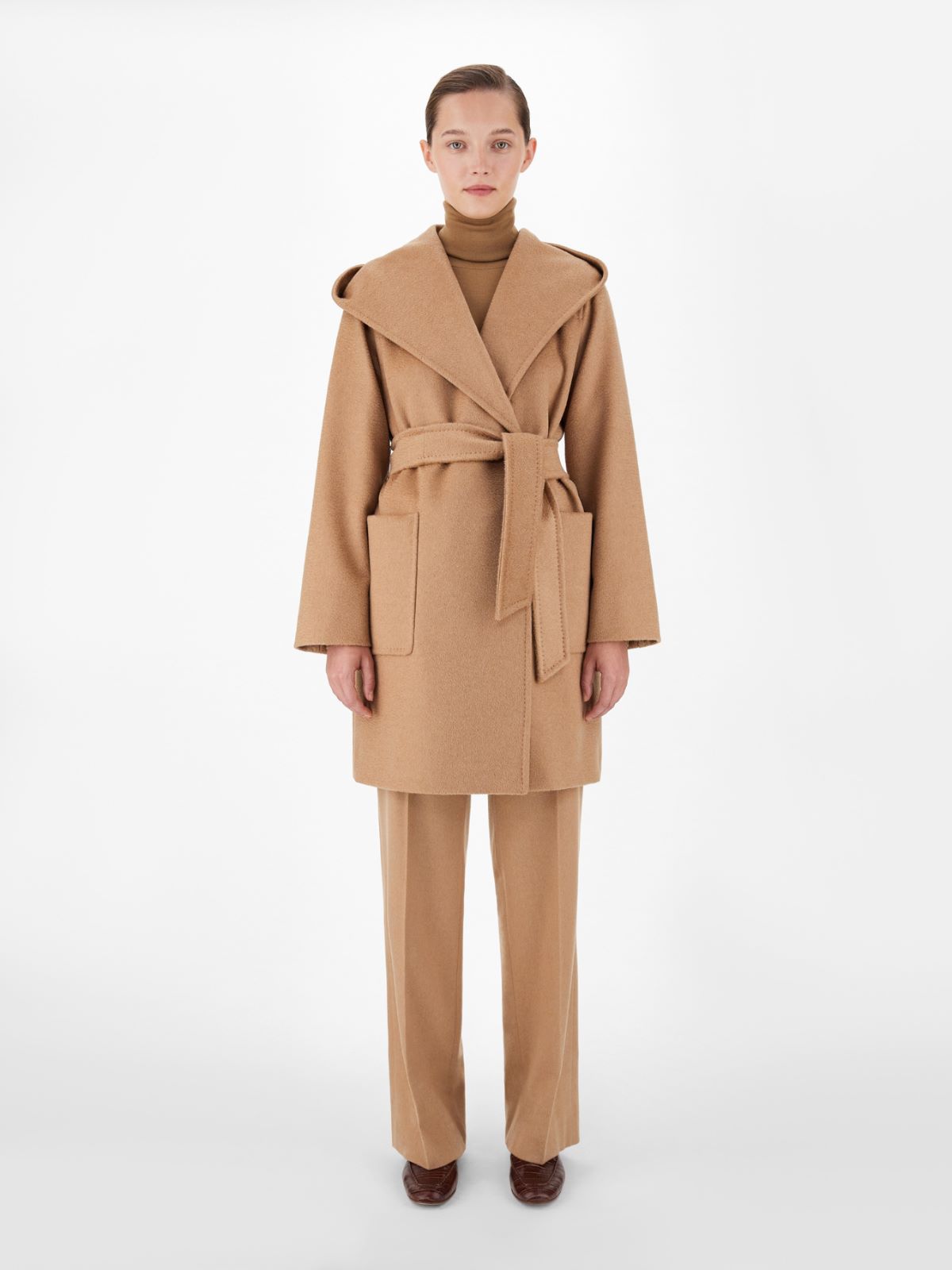 リアルト] ピュア キャメル フーデット コート, camel | Max Mara