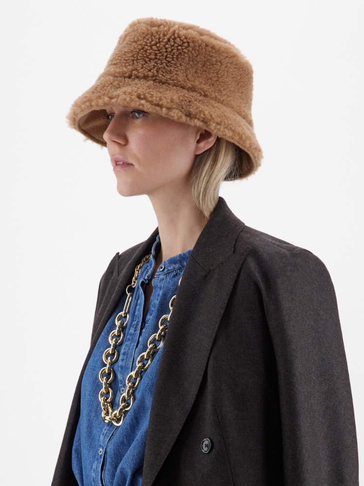 フィドゥーチャ] リバーシブル テディベア ハット, camel | Max Mara