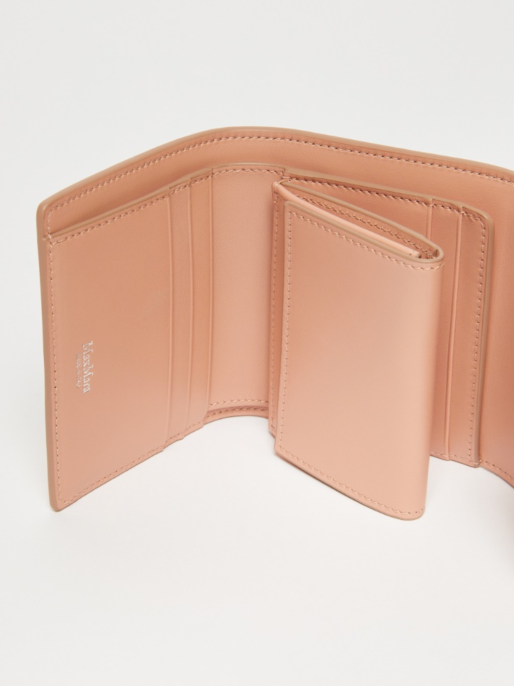 コンパクトウォレット] カーフ レザー ウォレット, pink | Max Mara